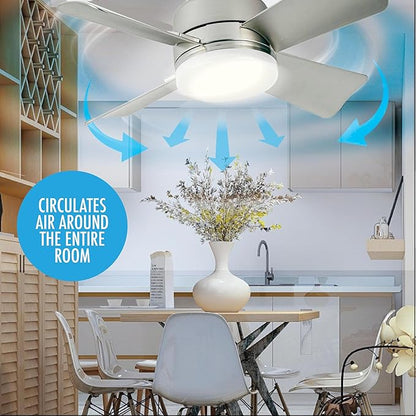 BreezeLux™ Smart LED Socket Fan